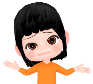 困る女性のイラスト