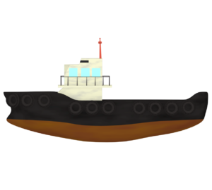 タグボートのイラスト