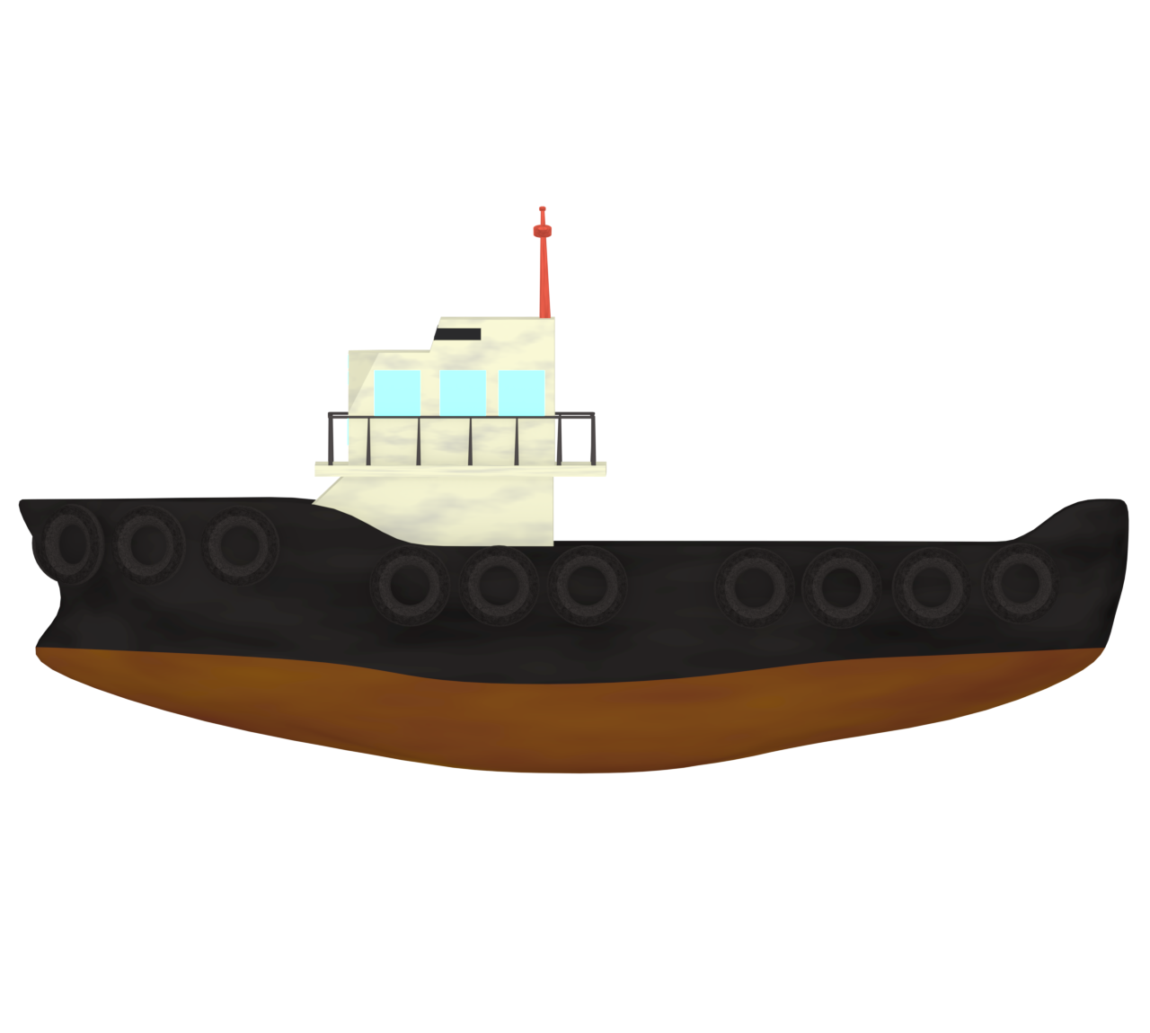タグボートのイラスト