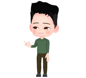 ツーブロックの髪型のイラスト
