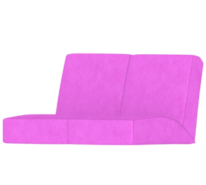 二人掛けソファーのイラスト