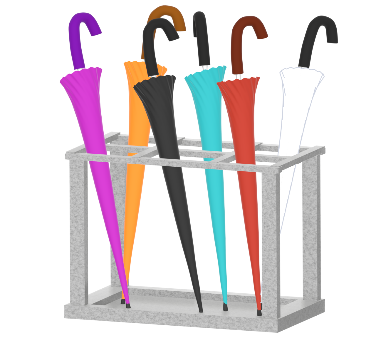 傘置き場のイラスト