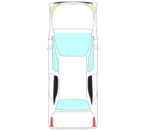 上から見る乗用車のイラスト