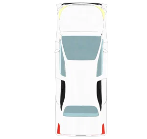 上から見る乗用車のイラスト