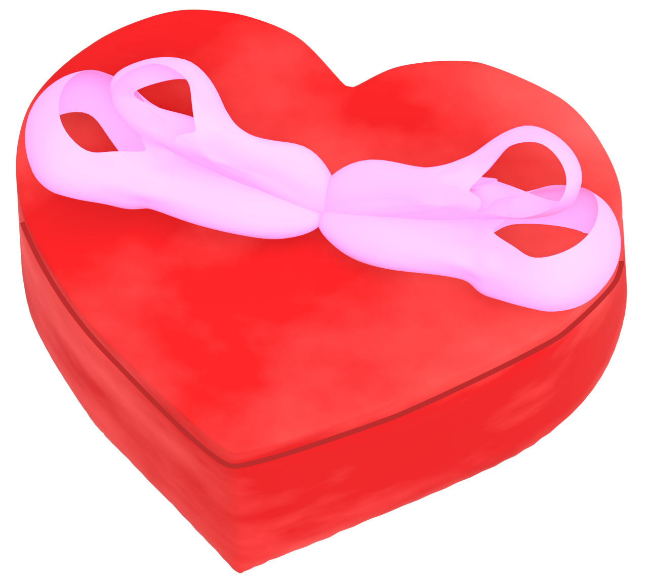 バレンタインチョコの箱のイラスト