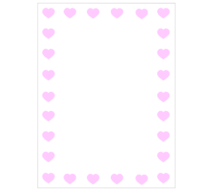 バレンタインのテンプレート