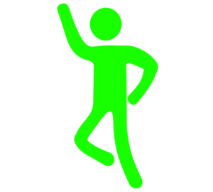 勝ち誇る人のマーク