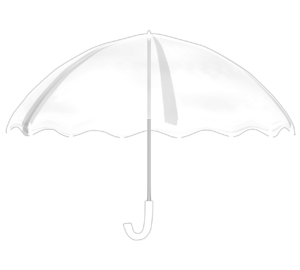 ビニール傘のイラスト