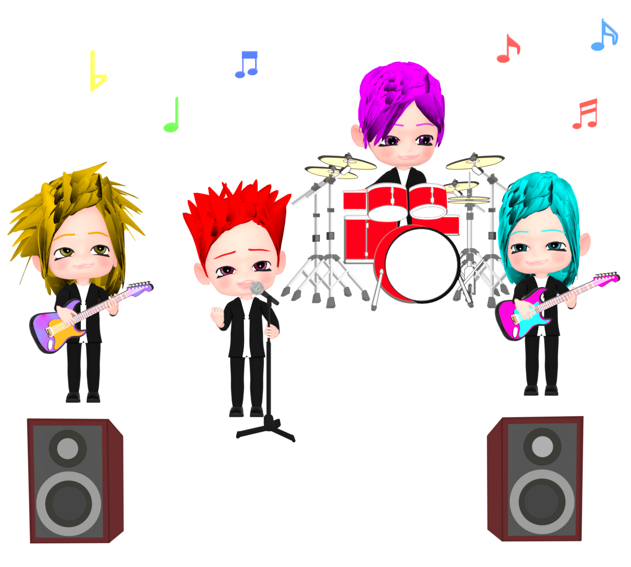 ヴィジュアル系バンドのイラスト 8 ヴィジュアル系バンドのイラスト