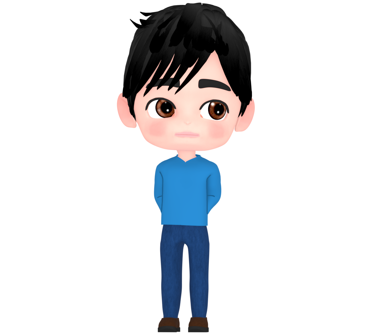 待ちぼうけをする男性のイラスト