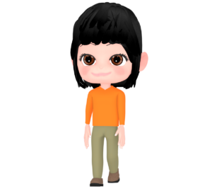 歩く女性のイラスト