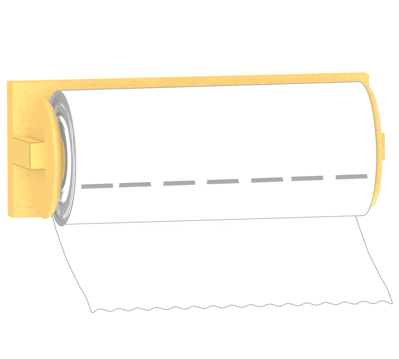 壁付けキッチンペーパーホルダーのイラスト 6 壁付けキッチンペーパーホルダーのイラスト