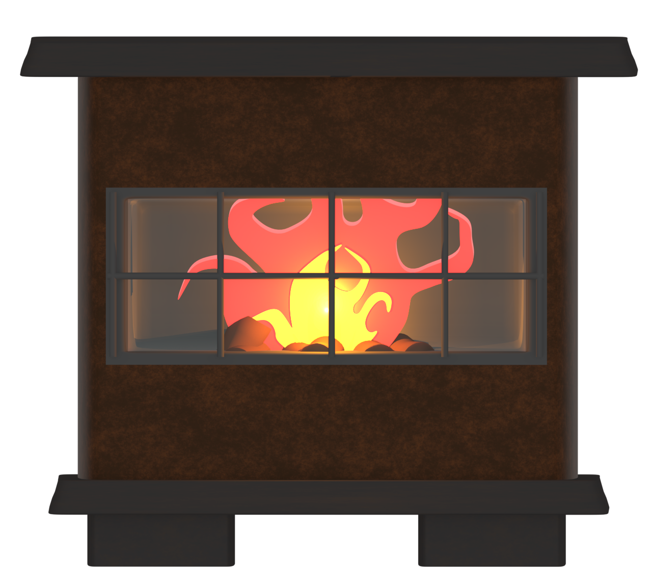 暖炉のイラスト