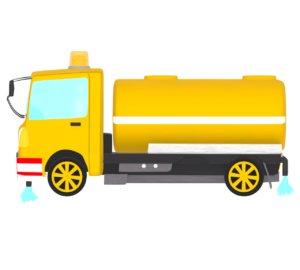 散水車のイラスト