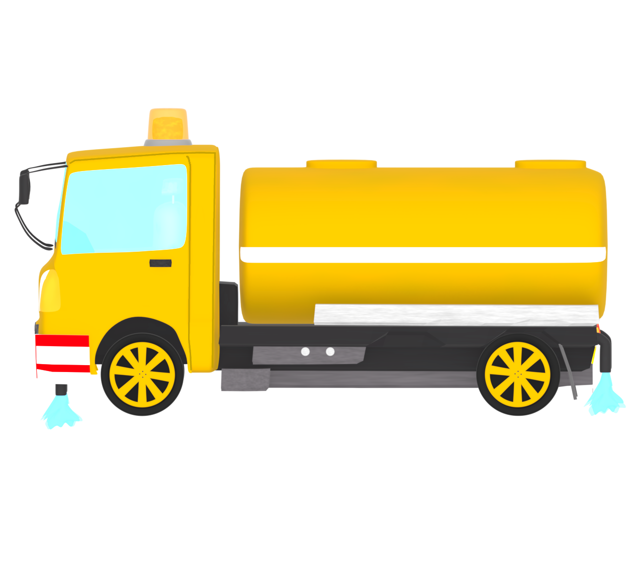 散水車のイラスト