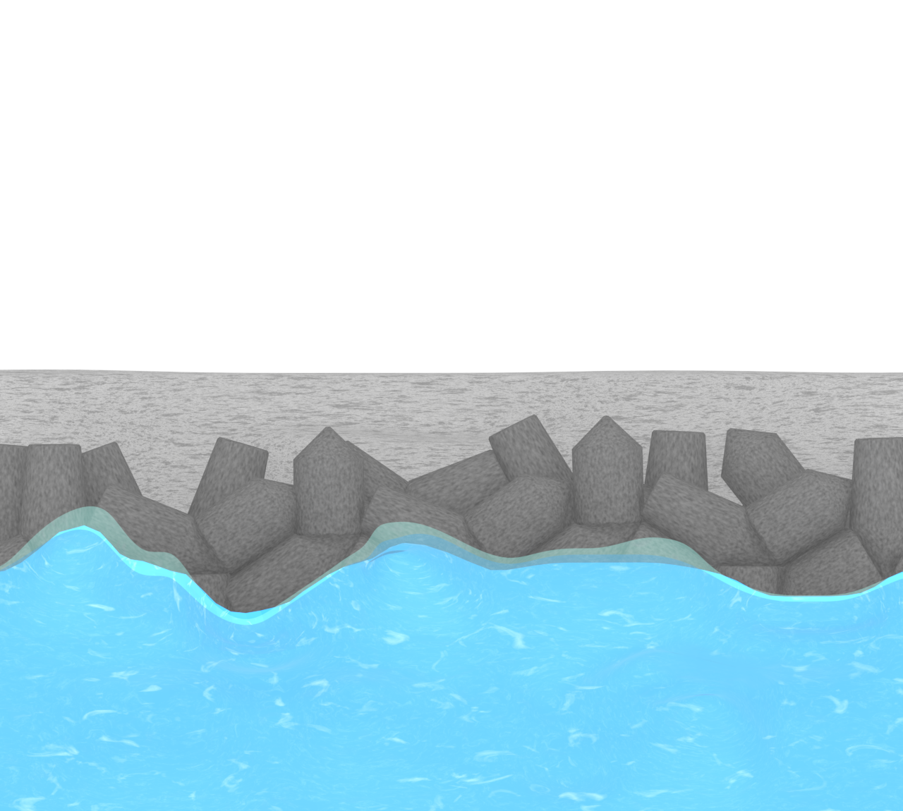 波消しブロックのイラスト