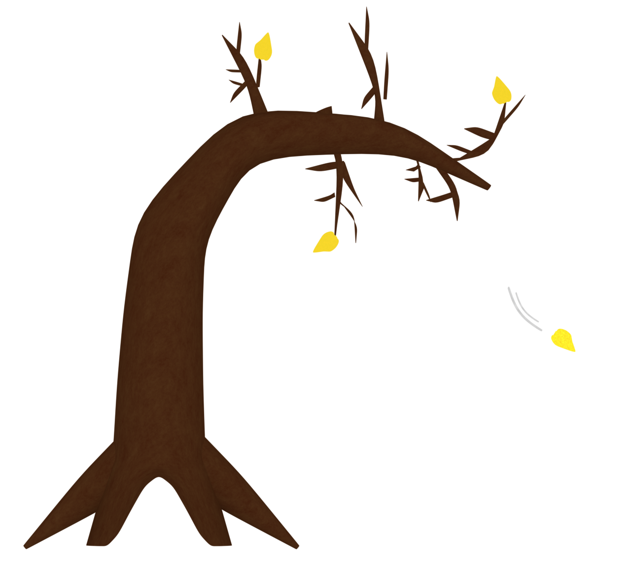 弱った木のイラスト