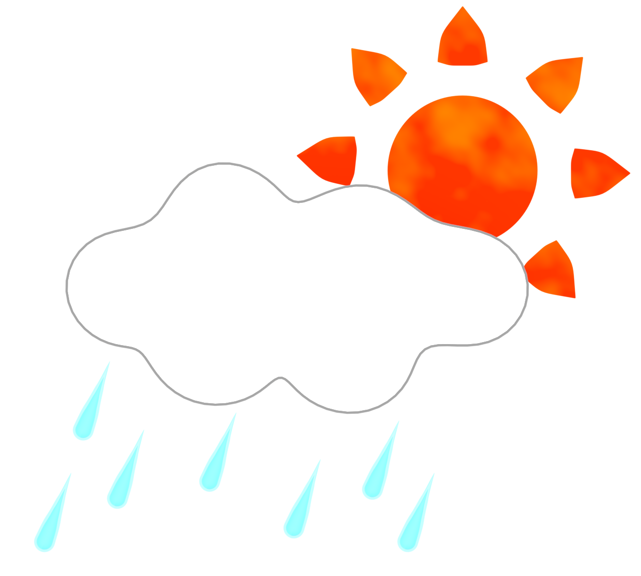 天気雨のイラスト