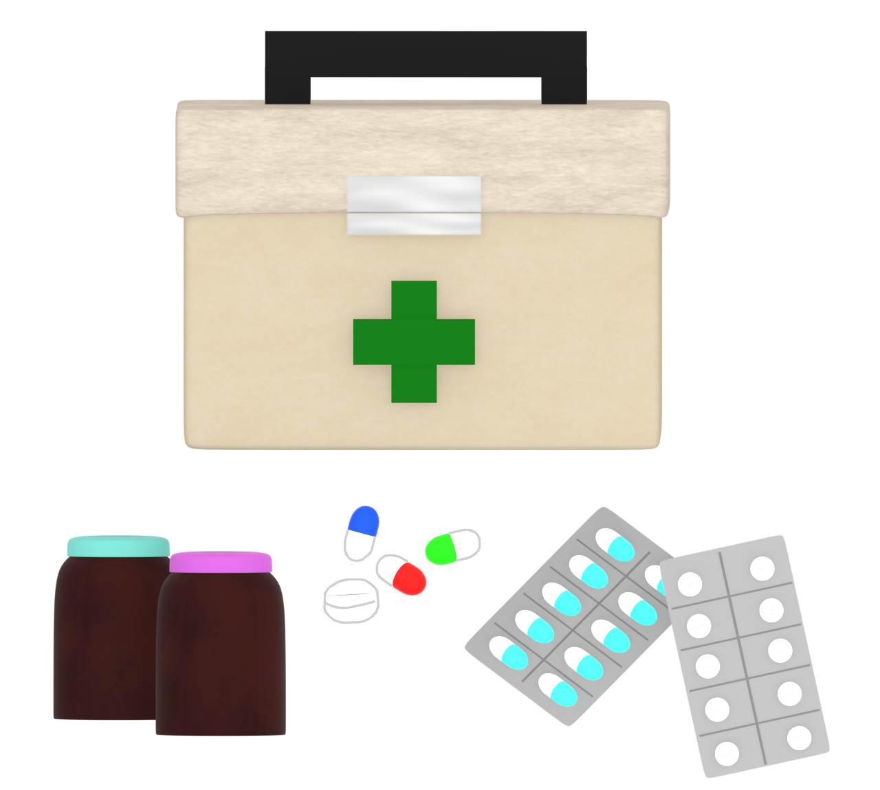 救急セットのイラスト