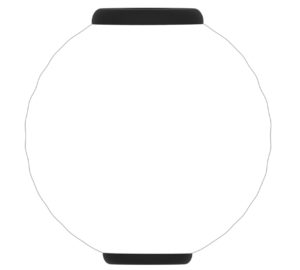 白色の提灯のイラスト