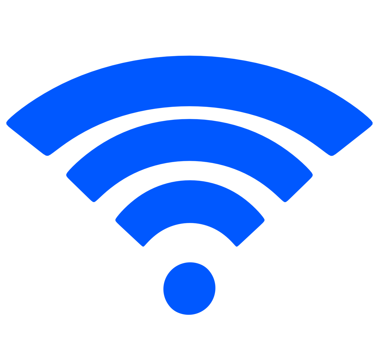 Wi-Fiのアイコン（無線）
