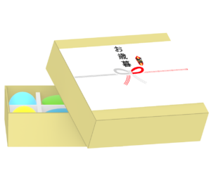 冬のお歳暮のイラスト