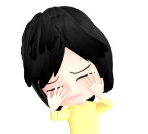 強い光を浴びる女性のイラスト