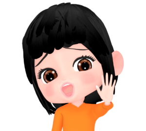 呼び止める女性のイラスト