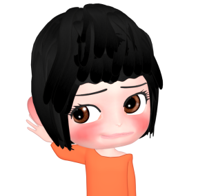 小さな声に聞き耳を立てる女性のイラスト