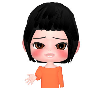 話しかける女性のイラスト
