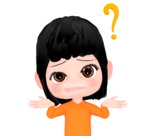 意味不明！首をかしげる女性のイラスト