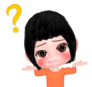 意味不明！首をかしげる女性のイラスト