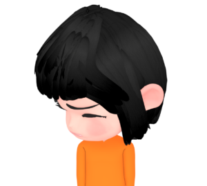 顔を背ける女性のイラスト