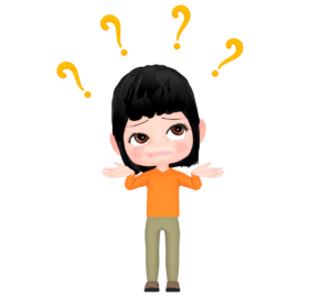 訳が分からない女性のイラスト