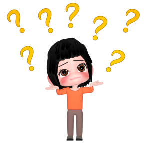 訳が分からない女性のイラスト