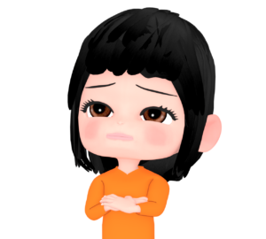 腕組みをしながら考える女性のイラスト