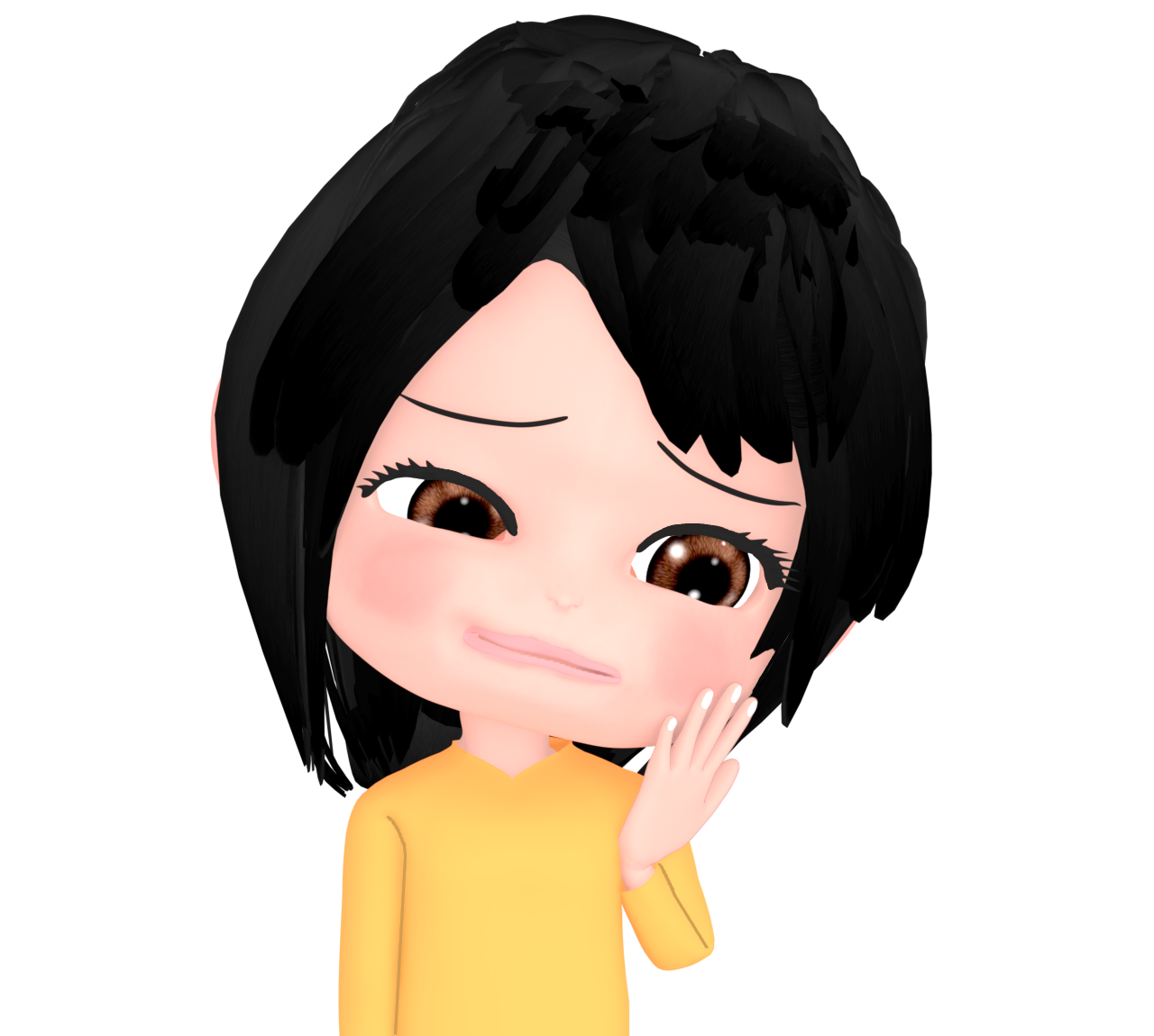 歯が痛い女性のイラスト