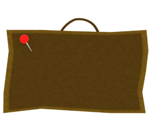 木のボードのイラスト