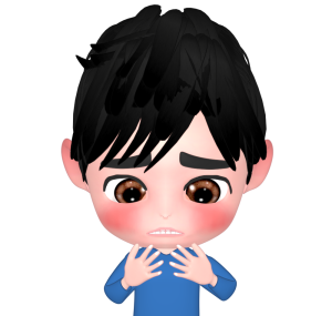 心配する男性のイラスト