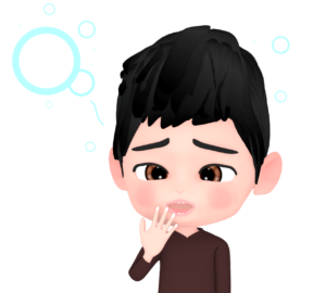 寝ぼけてあくびをしている男性のイラスト