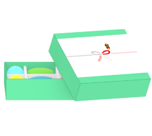 お歳暮の詰め合わせのイラスト