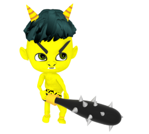 後悔の黄鬼のイラスト