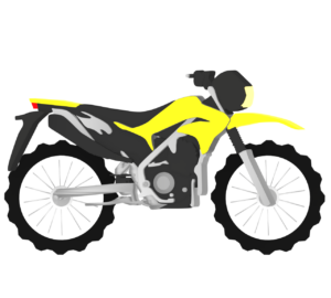 オフロードバイクのイラスト