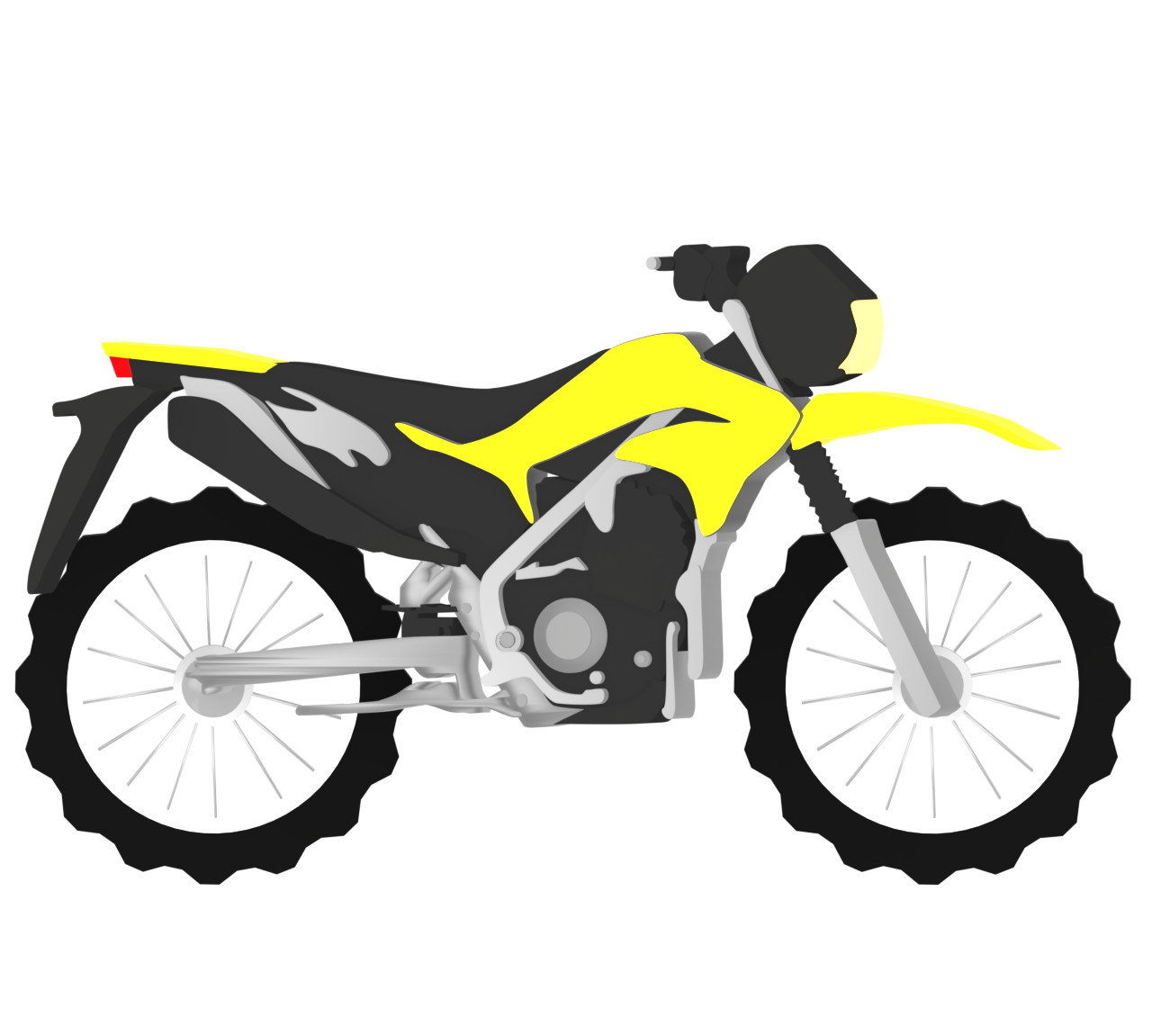 オフロードバイクのイラスト