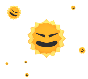 黄色の花粉のイラスト