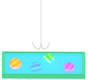 ヨーヨー釣りのイラスト