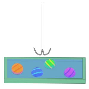 ヨーヨー釣りのイラスト