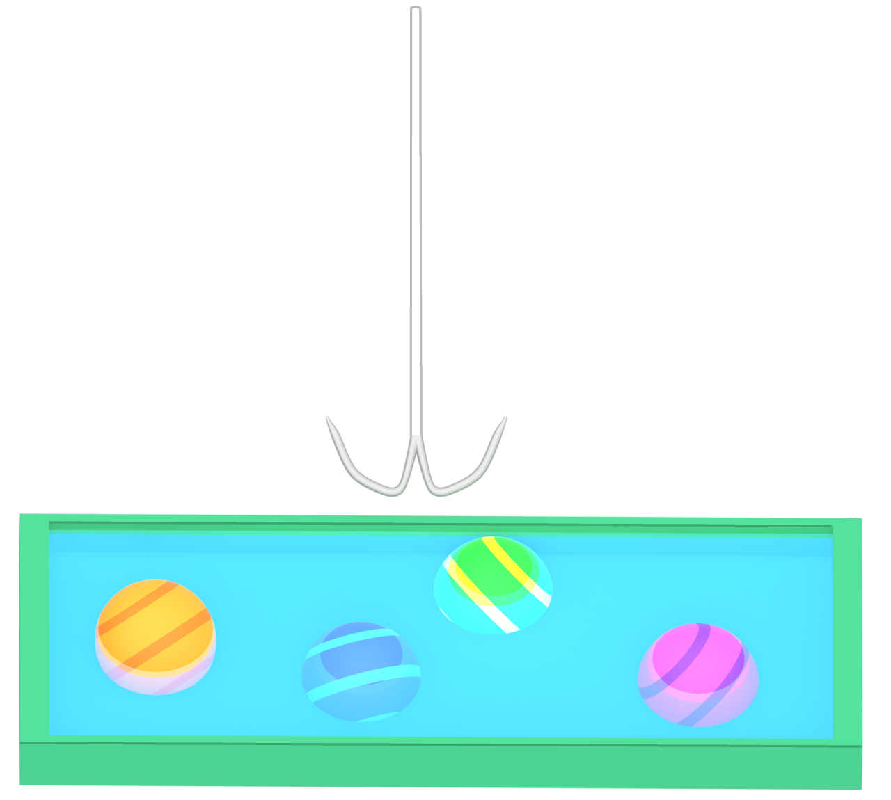 ヨーヨー釣りのイラスト