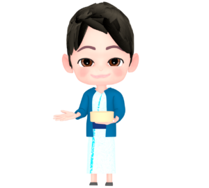 浴衣姿の男性のイラスト