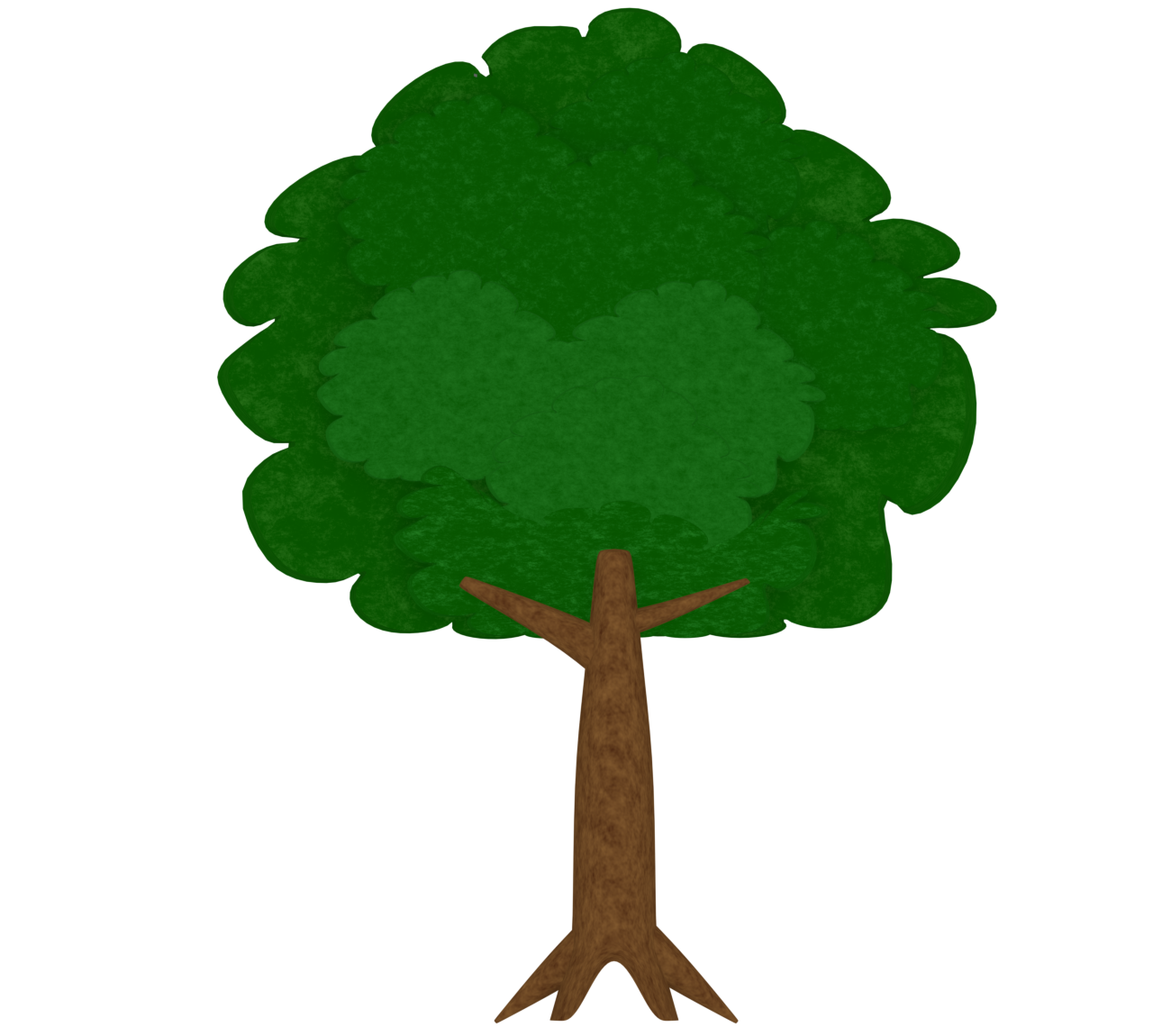 ケヤキの木のイラスト